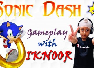 Sonic Dash Gameplay with IKNOOR ( IPAD ) ll Travel With Iknoor