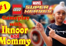 Lego Marvel Super Heroes Gameplay with Iknoor ll Iknoor’s World ll Part 1 ll Playstation 4