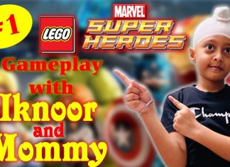 Lego Marvel Super Heroes Gameplay with Iknoor ll Iknoor’s World ll Part 1 ll Playstation 4