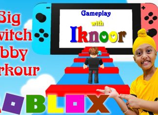 Big Switch Obby Parkour Roblox Gameplay with Iknoor l Iknoor World l IPad l Kids Gamer India