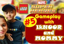 Lego Marvel Super Heroes Gameplay with Iknoor and Mommy l Travel with Iknoor Part 5 l Playstation 4