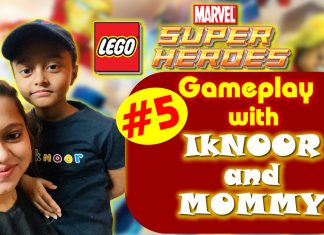 Lego Marvel Super Heroes Gameplay with Iknoor and Mommy l Travel with Iknoor Part 5 l Playstation 4