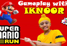 Super Mario Run Gameplay With Iknoor l Youngest Gamer India l Kids Gamer l Travel With IKNOOR l IPAD