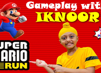 Super Mario Run Gameplay With Iknoor l Youngest Gamer India l Kids Gamer l Travel With IKNOOR l IPAD