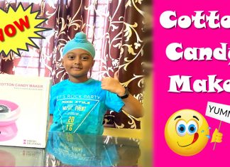 cotton candy maker – cotton candy | cotton candy machine unboxing | Iknoor world