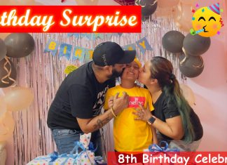 Birthday Surprise | 8th Birthday Celebration at Home | Iknoor World l Vlog l Room Decoration