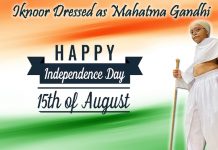 Iknoor Dressed as Mahatma Gandhi-Lines on Mahatma Gandhi in english | few lines about Mahatma Gandhi