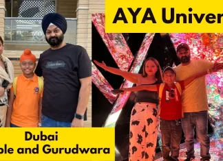 Dubai Vlog day 2 | Aya Universe | Dubai Gurudwara | Dubai Temple Iknoorpreet Singh