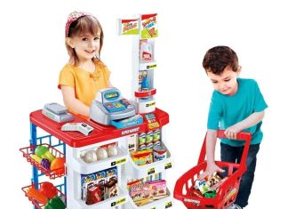 Kids Role Pretend playset Big Size 48 Pcs Supermarket kit for Kids Toys with Shopping cart and Sound Effects Kitchen Set Toys for Boys and Girls for Birthday Gift Toys Kids Role Pretend playset Big Size 48 Pcs Supermarket kit for Kids Toys with Shopping cart and Sound Effects Kitchen Set Toys for Boys and Girls for Birthday Gift Toys